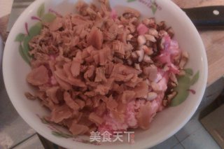 冬菇甜梅菜蒸肉饼的做法步骤：2