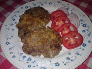 香煎牛肉饼的做法步骤：9