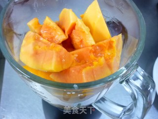 琥珀桃油木瓜的做法步骤：3