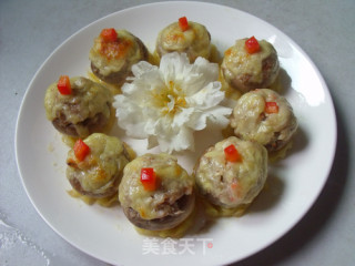 【花开富贵】鲜虾蘑菇塔的做法步骤：6