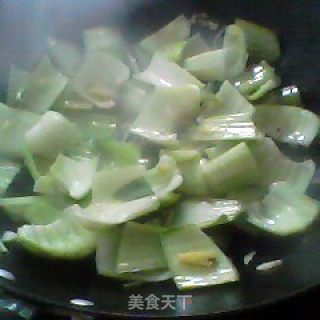 油菜腊肉的做法步骤：4