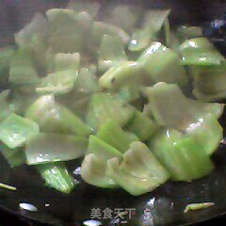 油菜腊肉的做法步骤：5