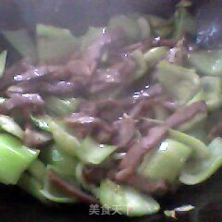 油菜腊肉的做法步骤：6