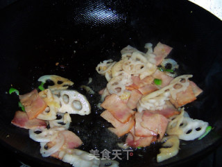 培根莲藕的做法步骤：5
