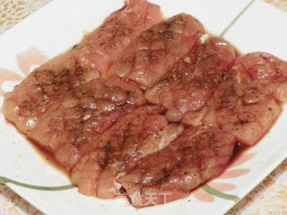 香煎鸡脯肉的做法步骤：2