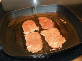 香煎鸡脯肉的做法步骤：3