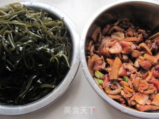简单的海带扣肉的做法步骤：7