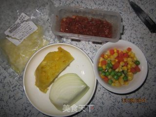 燃情披萨的做法步骤：2