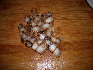腊味炒家乡菜心的做法步骤：3