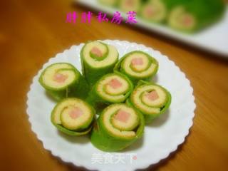 富贵蛋糕卷--蔬菜火腿鸡蛋卷的做法步骤：20