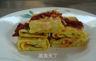 鸡蛋卷饼的做法步骤：4