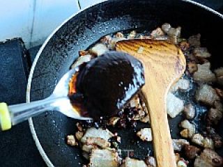 蒜苗香煎肉的做法步骤：10