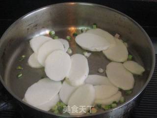 蒜味山药炒青菜的做法步骤：4