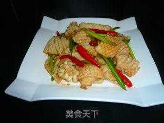 蒜薹鱿鱼的做法步骤：5