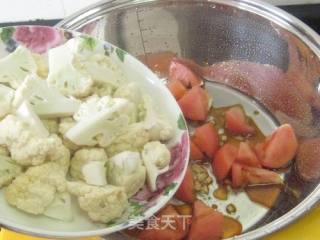 番茄花菜的做法步骤：6