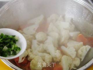 番茄花菜的做法步骤：10
