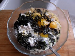 海苔鸡蛋饼的做法步骤：2