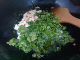芹菜叶炒豆腐的做法步骤：4