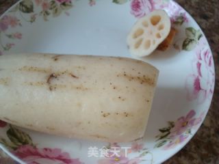 软糯香甜——糖桂花糯米藕的做法步骤：2