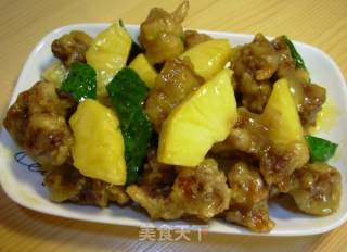 菠萝肉段的做法步骤：6