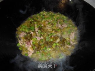 碗豆焖咸菜的做法步骤：5
