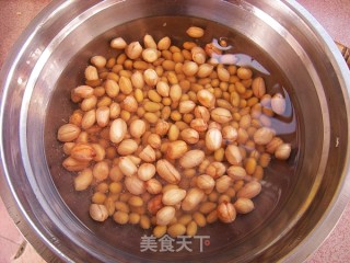 花生黄豆皮冻的做法步骤：1
