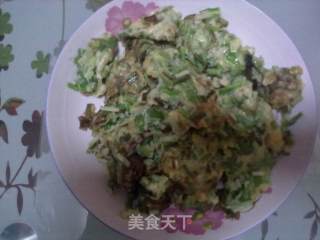 蒜苗炒鸡蛋的做法步骤：3