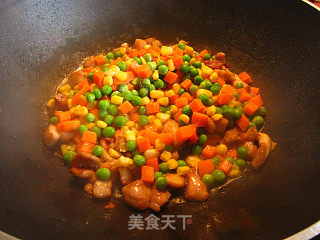 杂锦炒饭的做法步骤：3