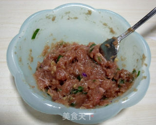 紫甘蓝菜肉水饺的做法步骤：3