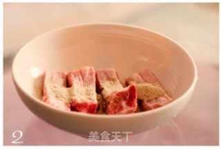 蜜汁排骨的做法步骤：2