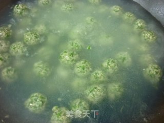 水晶荠菜圆子的做法步骤：4