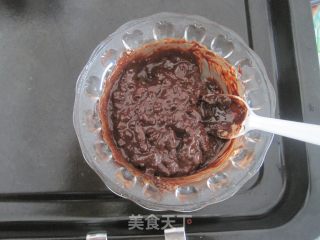 烤箱版自制饼干碎葡萄干造型巧克力的做法步骤：4