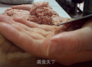 手工刮肉丸子做法的做法步骤：8
