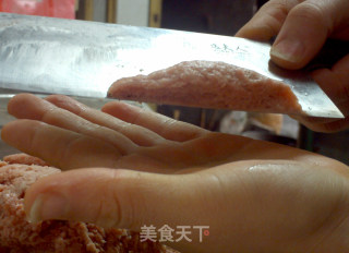 手工刮肉丸子做法的做法步骤：11
