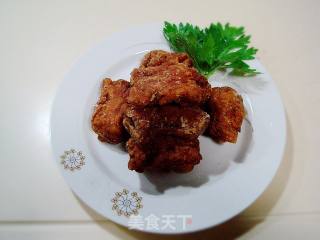 饮酒小菜“生炸蒜香骨”的做法步骤：15