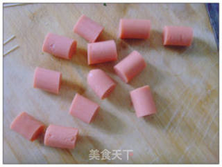 香肠穿面的做法步骤：2