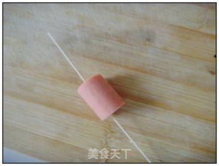 香肠穿面的做法步骤：3