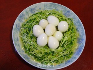 豆苗西葫燕窝的做法步骤：4