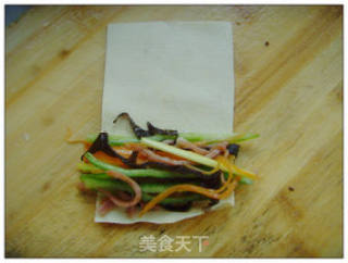 蒜香蚝油豆皮卷的做法步骤：10