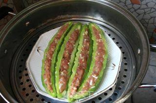 忆苦思甜之苦瓜酿肉的做法步骤：1