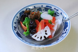 【年菜分享一】·荷塘素影 ——【鲍鱼汁浸时蔬】的做法步骤：9