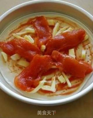 新年---桃仁加果香鸡肉无边脆底披萨的做法步骤：8