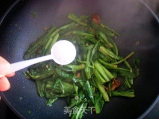 荤香油麦菜的做法步骤：10