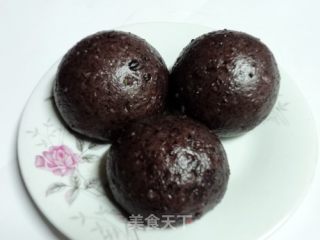 低卡黑米黑芝麻核桃馒头的做法步骤：10