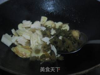 雪菜茨菰的做法步骤：4