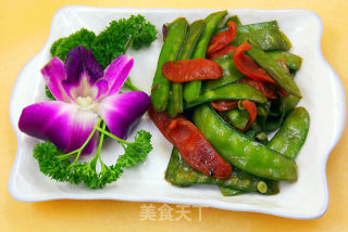 腊肠荷兰豆的做法步骤：7