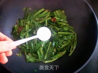 荤香油麦菜的做法步骤：8