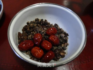 开胃养颜----糯米紫薯红豆粥的做法步骤：3