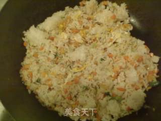营养炒饭的做法步骤：4