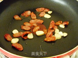 【家庭快手小炒】节后清肠小炒---腊味荷兰豆的做法步骤：5